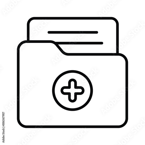 Have a look at this amazing icon of medical data, vector of patient medical record