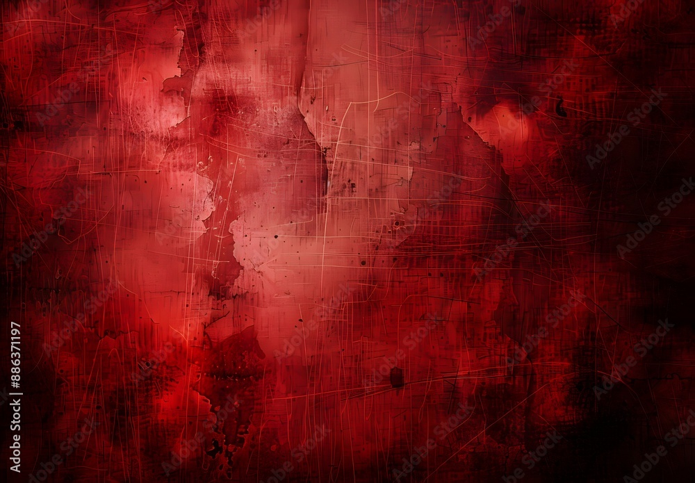 Fototapeta premium Dark Red Grunge Texture Background