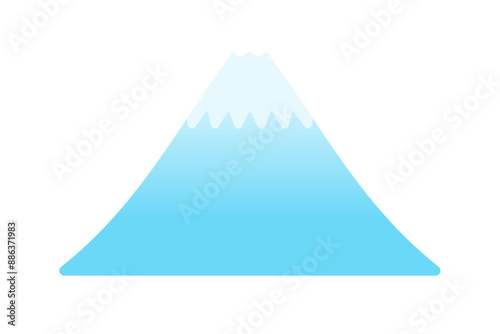 富士山のベクターイラスト