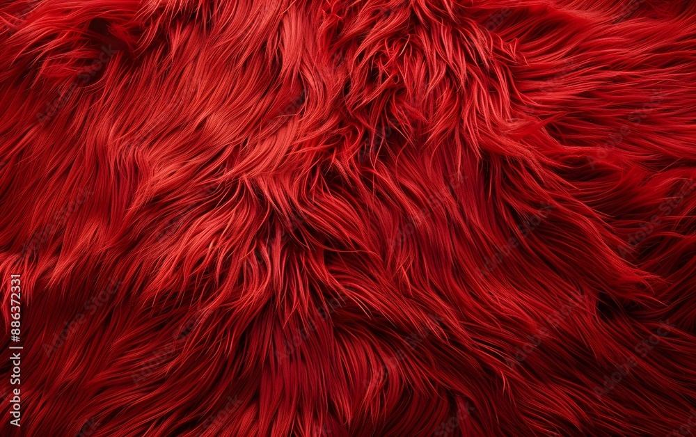Red Fur Texture Background, Plush Fabric Red Fur Texture Background, Plush Fabric