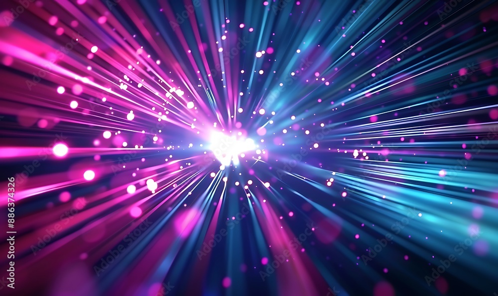 Digital science futuristic technology light rays stripes lines light background, Generative AI Digital science futuristic technology light rays stripes lines light background, Generative AI