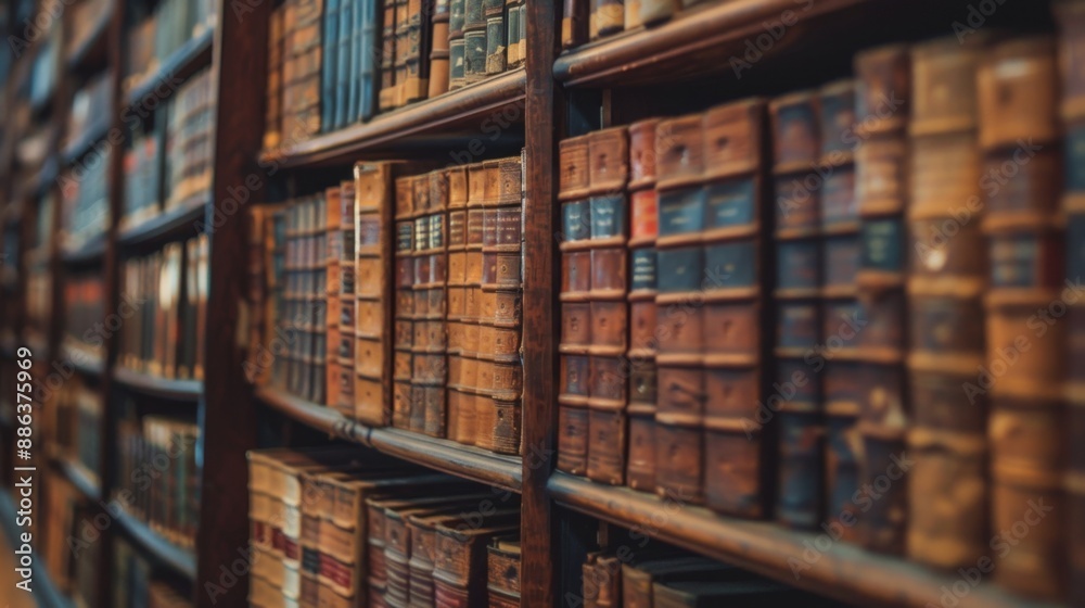Old Books on a Bookshelf. Old Books on a Bookshelf.