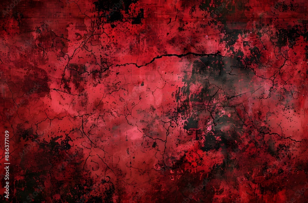 Dark Red Grunge Texture Background