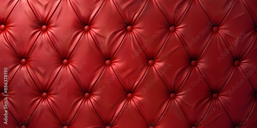 Red Leather Chesterfield Pattern Background Red Leather Chesterfield Pattern Background