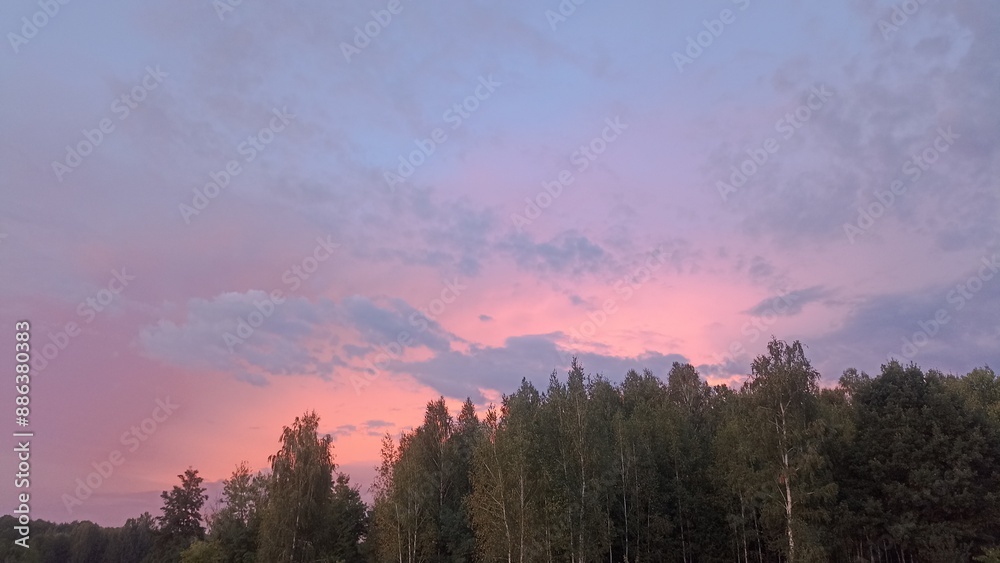 sunrise in the mountains