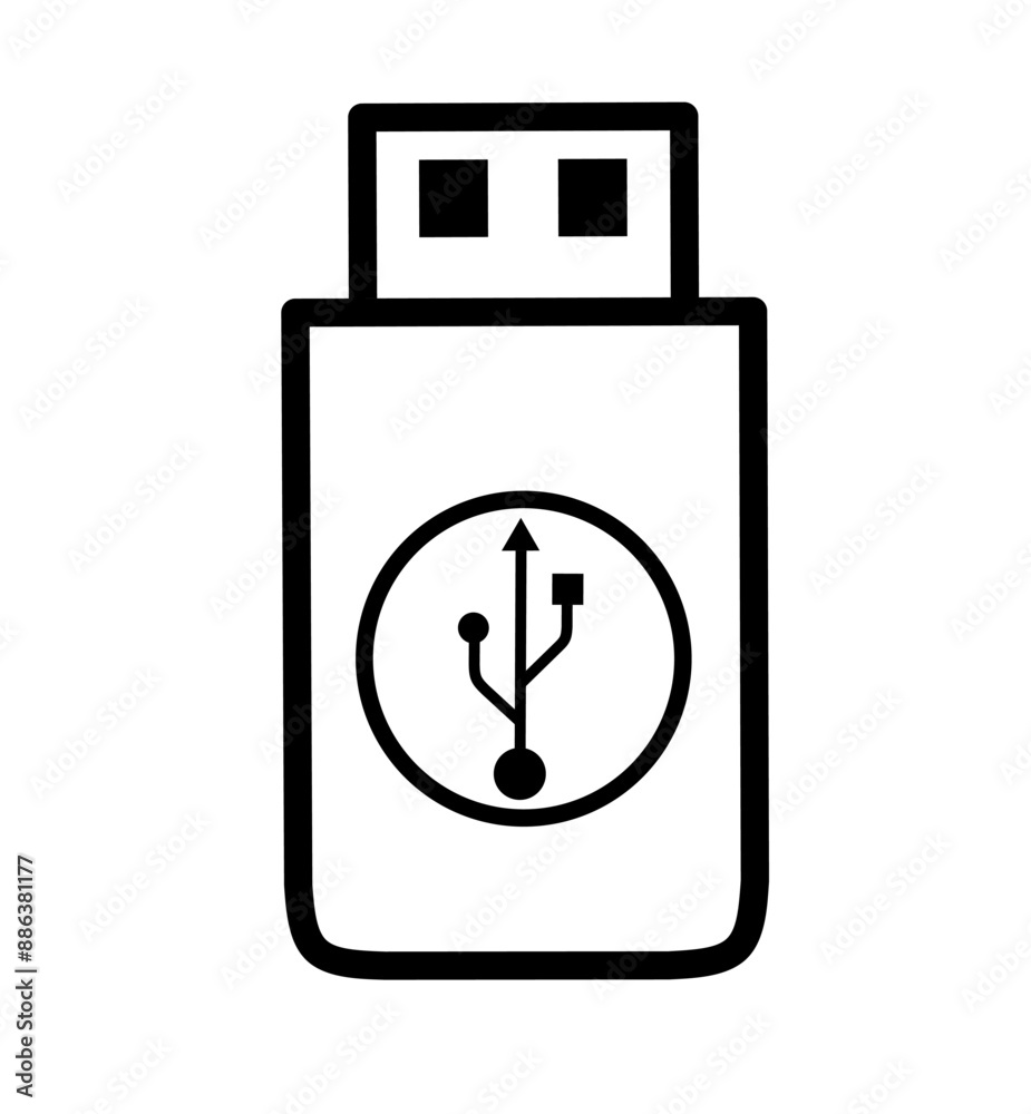 Flashdisk icon vector with simple design. storage icon Flashdisk icon vector with simple design. storage icon