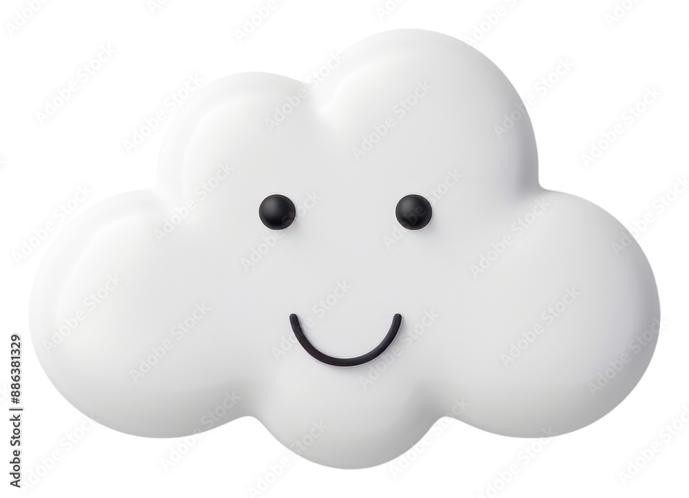 PNG Cloud emoji icon white anthropomorphic electronics. PNG Cloud emoji icon white anthropomorphic electronics.