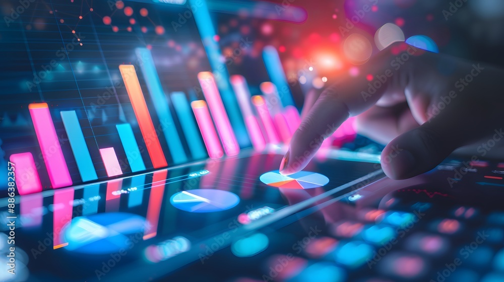 Chart showing distribution channel performance indicators and KPIs for ...