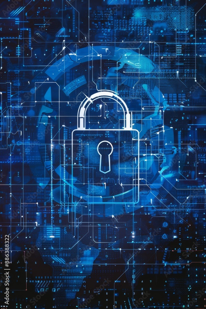 Digital padlock protecting data flow on circuit board Digital padlock protecting data flow on circuit board