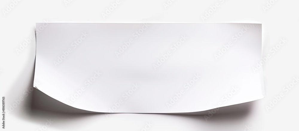 Isolated white sheet of paper with clipping path for copy space image. Isolated white sheet of paper with clipping path for copy space image.