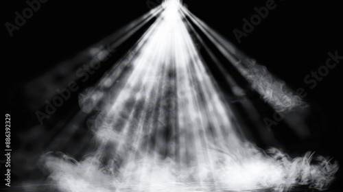 Wallpaper Mural Spotlight with smoke overlay texture black background Torontodigital.ca