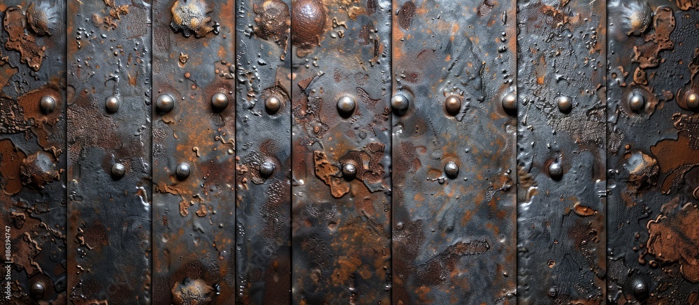 Large rustic metal background with copy space image for a formal banner. Large rustic metal background with copy space image for a formal banner.