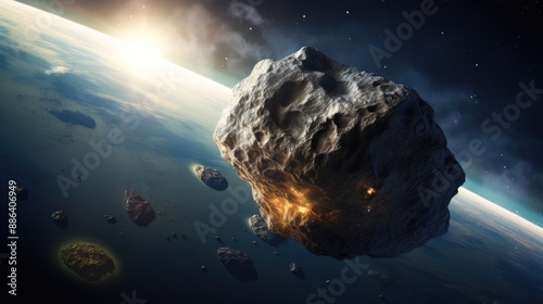 Apocalypse Near: Asteroid and Earth in Cosmic Dance