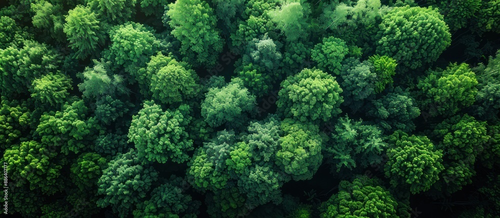 Aerial View of a Lush Green Forest Canopy Aerial View of a Lush Green Forest Canopy