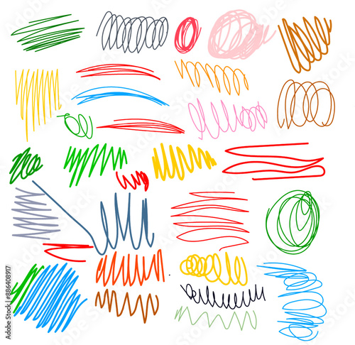 doodle crayon scrible textura hand drawn color