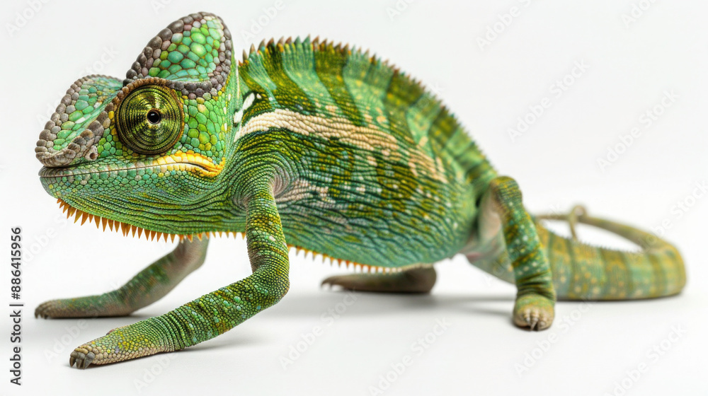 Naklejka premium chameleon isolated on white