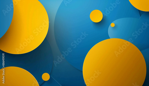 Background with geometric shapes for business presentation, flat design style, vector graphics