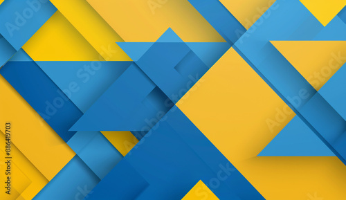 Background with geometric shapes for business presentation, flat design style, vector graphics