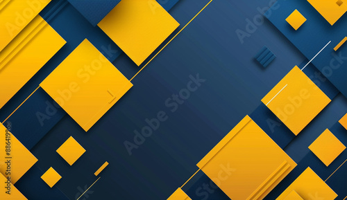 Background with geometric shapes for business presentation, flat design style, vector graphics