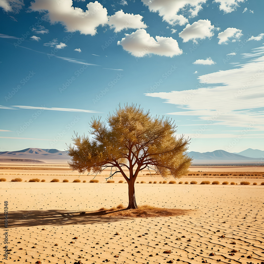 Obraz premium tree in the desert