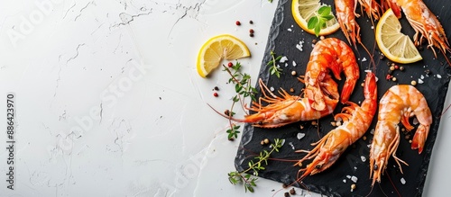 Prawns with lemon and thyme...
