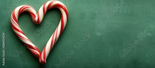 Christmas candy cane heart ...