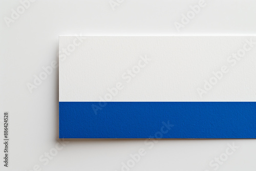 pure white card with a bright blue stripe at the bottom, blue and white paper Free Download pure white card with a bright blue stripe at the bottom, blue and white paper - GFXLoad