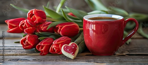 A romantic scene featuring ...