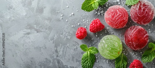 Gray concrete background wi...