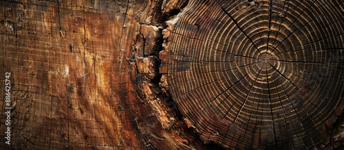 Close up of an aged tree tr...