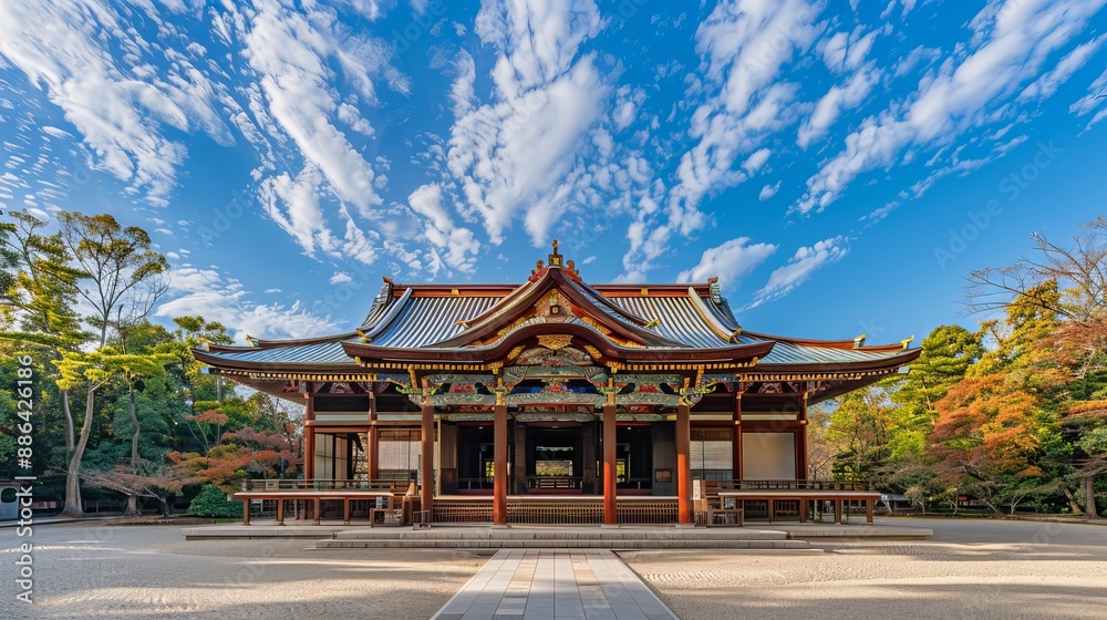 Chiba, Japan - November 3, 2019: The ancient building of Naritasan Shinshoji Temple, situated in central Narita, Chiba, Japan. Chiba, Japan - November 3, 2019: The ancient building of Naritasan Shinshoji Temple, situated in central Narita, Chiba, Japan.