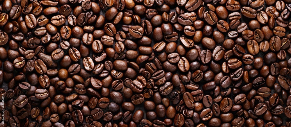 Heart frames outline a backdrop of coffee beans with a copy space image Heart frames outline a backdrop of coffee beans with a copy space image