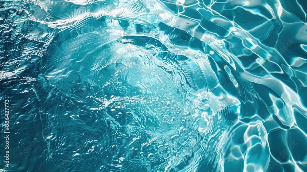 Blue Water Texture, Abstract Natural Swirl Pattern Blue Water Texture, Abstract Natural Swirl Pattern