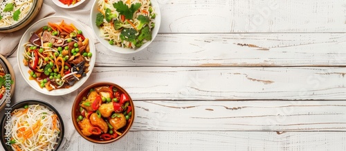 Chinese dishes displayed on...