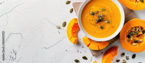 Creamy roasted pumpkin and ...