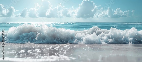 Beach wave with a clear sky...
