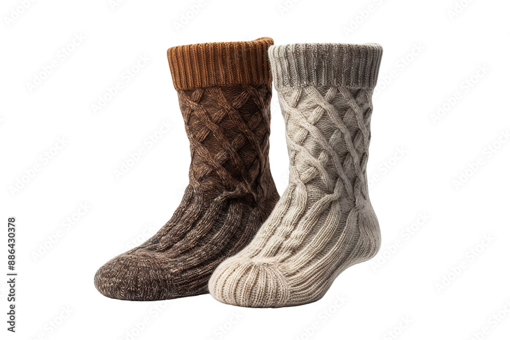 Cozy Cable Knit Socks for Warmth and Comfort on a Cold Winter Day on a White or Clear Surface PNG Transparent Background Cozy Cable Knit Socks for Warmth and Comfort on a Cold Winter Day on a White or Clear Surface PNG Transparent Background