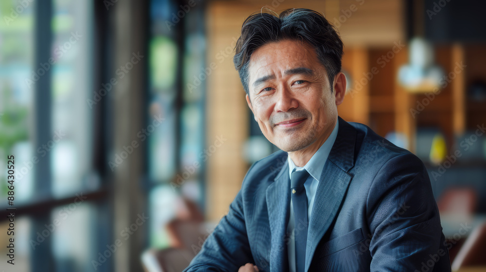Obraz premium portrait of a handsome asian businessman