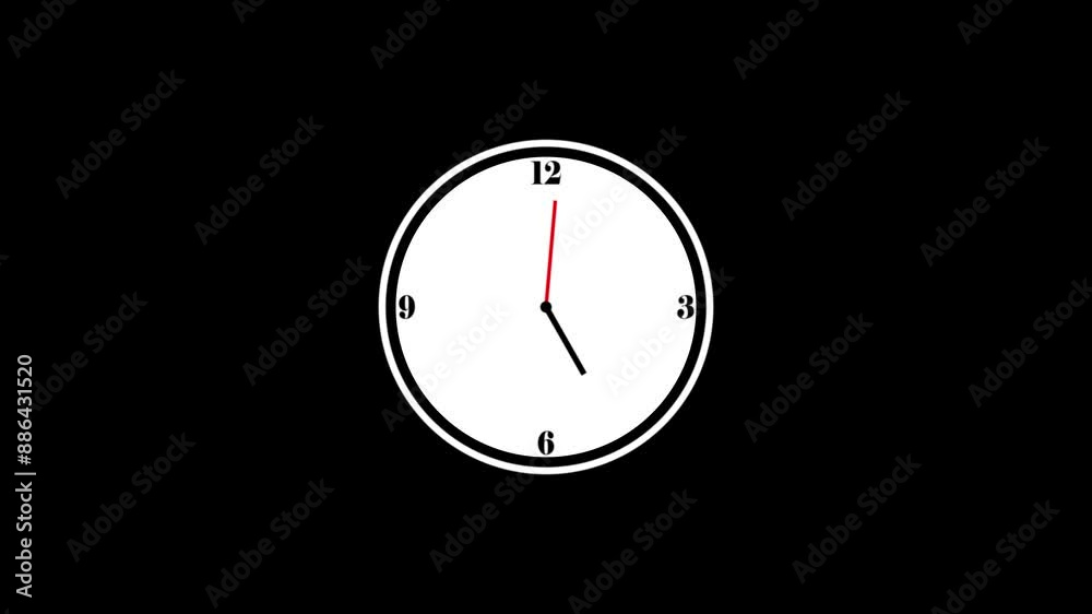 clock icon animation.clock icon with moving arrows . Wall clock time working office hours animated. clock icon animation.clock icon with moving arrows . Wall clock time working office hours animated.
