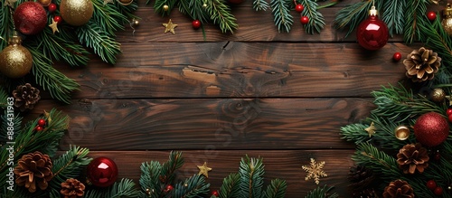Top down view of a festive ...