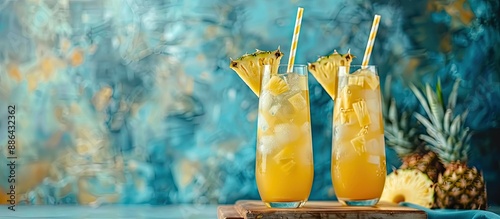 Summer cocktail featuring p...