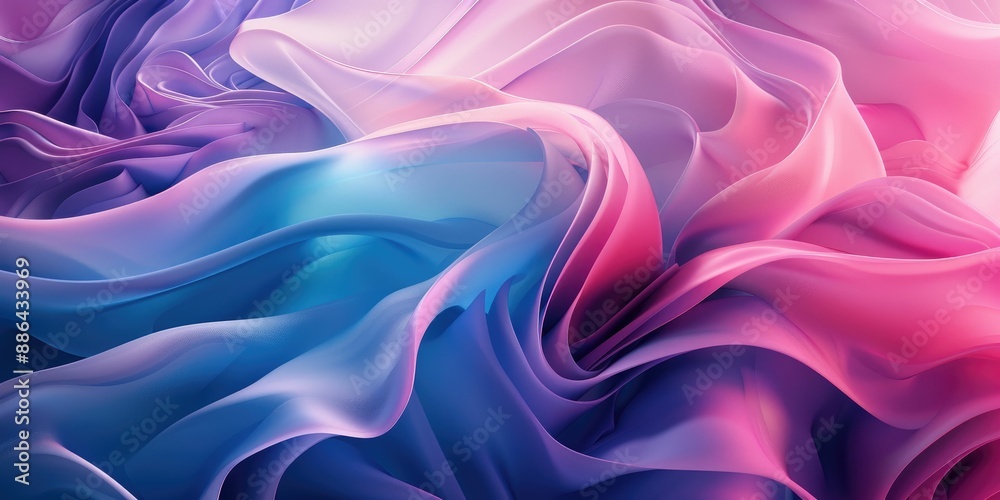 Obraz premium Abstract Wavy Fabric Background