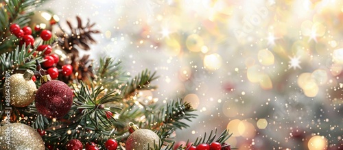Festive Christmas card with...