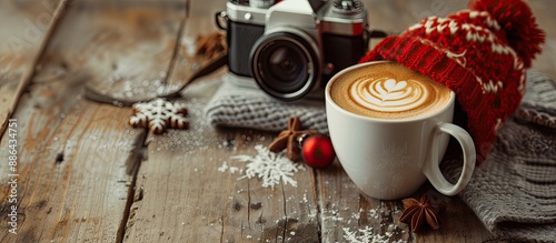 A hot cappuccino coffee cup...