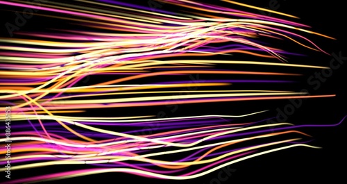 neon rays. Concept for big ...