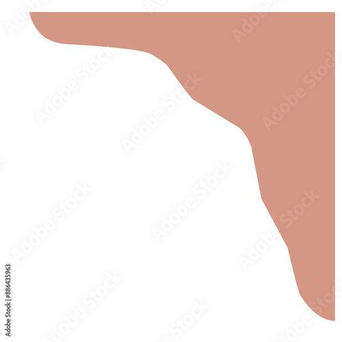 Separators shapes and frame for website. Wave and triangular dividers for Top or Bottom Page. Frame of header