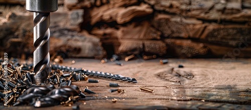 Woodworking drill set with ...