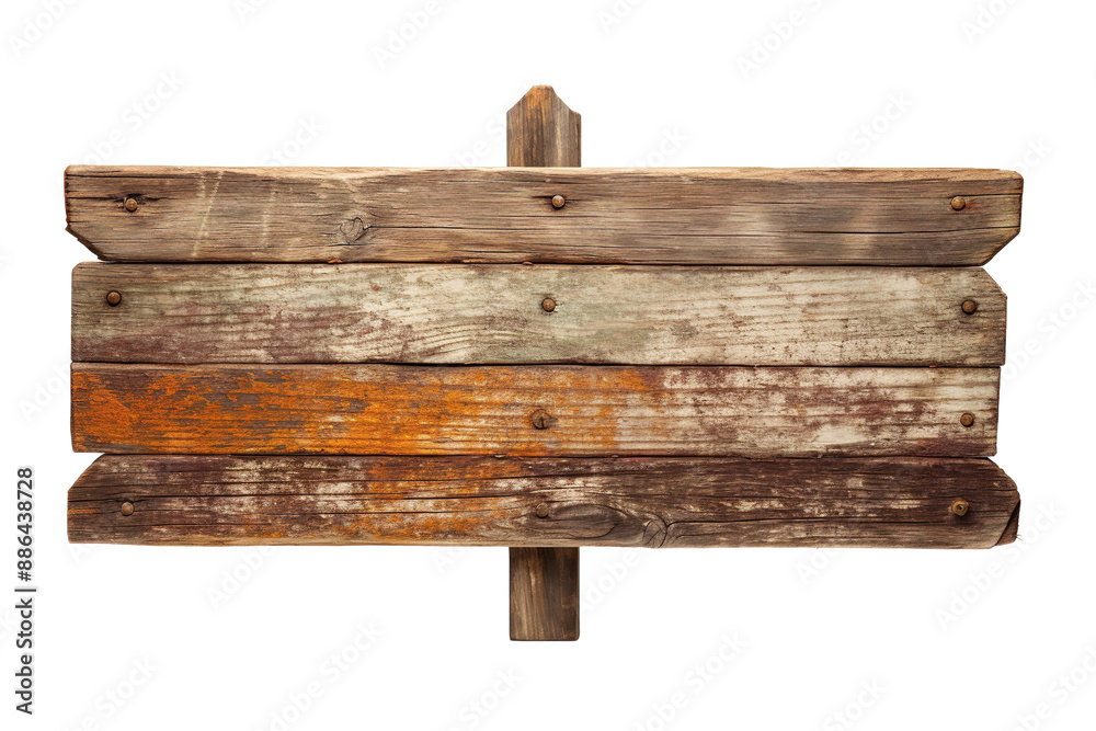 A Weathered Wooden Signpost Standing Tall Against a Blank Canvas on a White or Clear Surface PNG Transparent Background A Weathered Wooden Signpost Standing Tall Against a Blank Canvas on a White or Clear Surface PNG Transparent Background