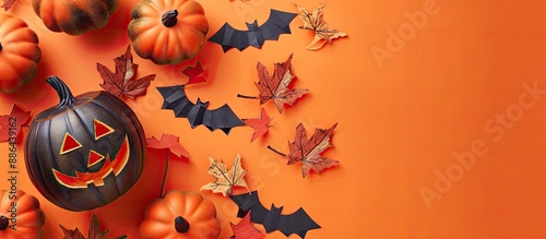 Halloween themed pumpkin de...