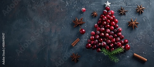 Top view of a Christmas tre...